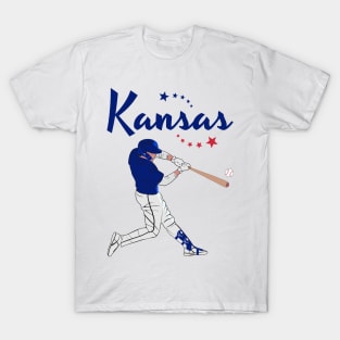 Kansas USA Baseball T-Shirt